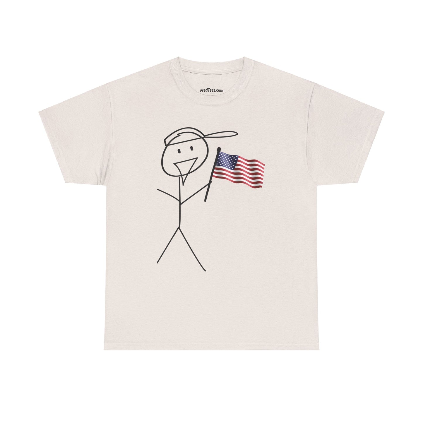 Fred is waving his flag! Celebrate America with Fred!
