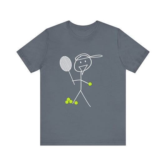 Fred Says - Tennis Anyone?  Fred will hit some balls with ya! Bella+Canvas Unisex Jersey Short Sleeve Tee