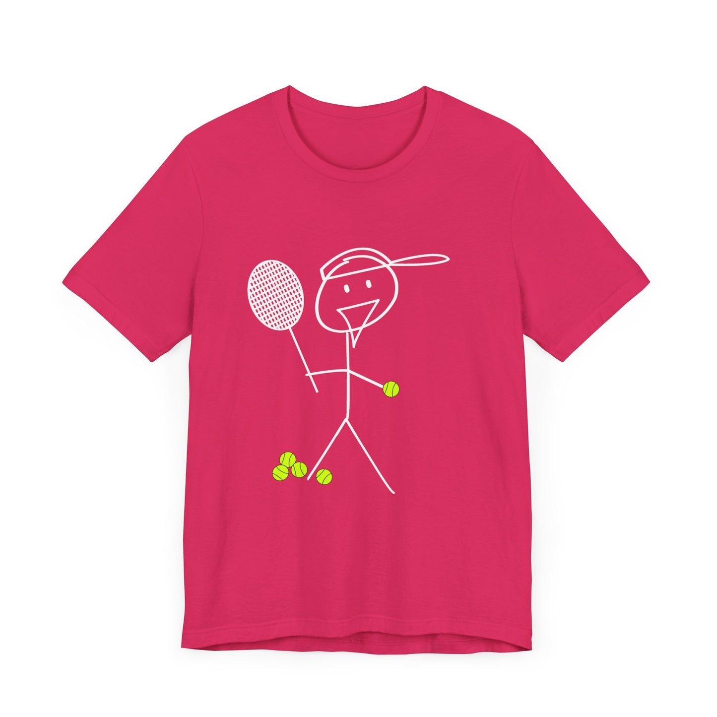 Fred Says - Tennis Anyone? Fred will hit some balls with ya!  Bella+Canvas Unisex Jersey Short Sleeve Tee